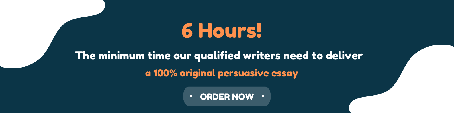 The minimum time the writer will need to deliver a high quality persuasive essay